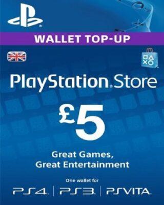 PlayStation PSN Card 5 GBP Wallet Top Up Best Price in Pakistan