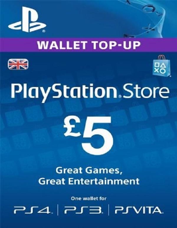PlayStation PSN Card 5 GBP Wallet Top Up Best Price in Pakistan