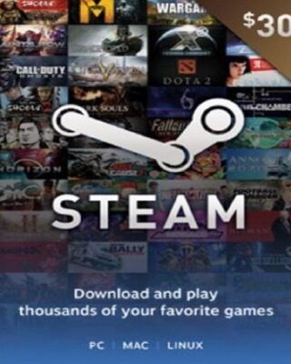 Steam Wallet Card $30 Best Price in Pakistan