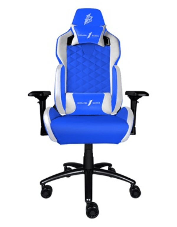 1st Player DK2 Dedicated to improving gamers Gaming Chair (Blue/White)
