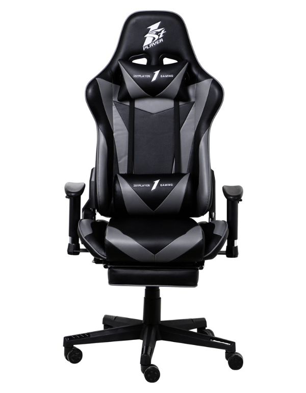 1st Player FK3 Gaming Chair with Footrest and Massager (Grey-Black) Best Price in Pakistan