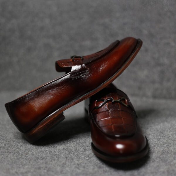 Woven Leather Loafer – FBM 0008
