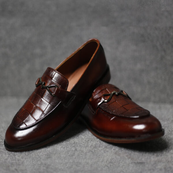 Woven Leather Loafer – FBM 0008