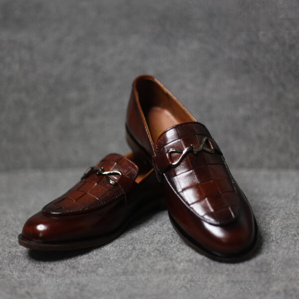 Woven Leather Loafer – FBM 0008
