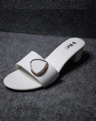 White Women Imperial Touch Fancy Sandals