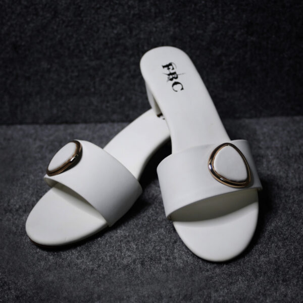 White Women Imperial Touch Fancy Sandals