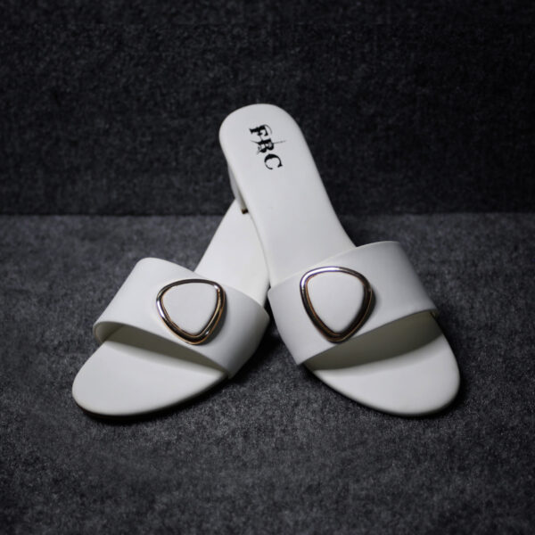 White Women Imperial Touch Fancy Sandals