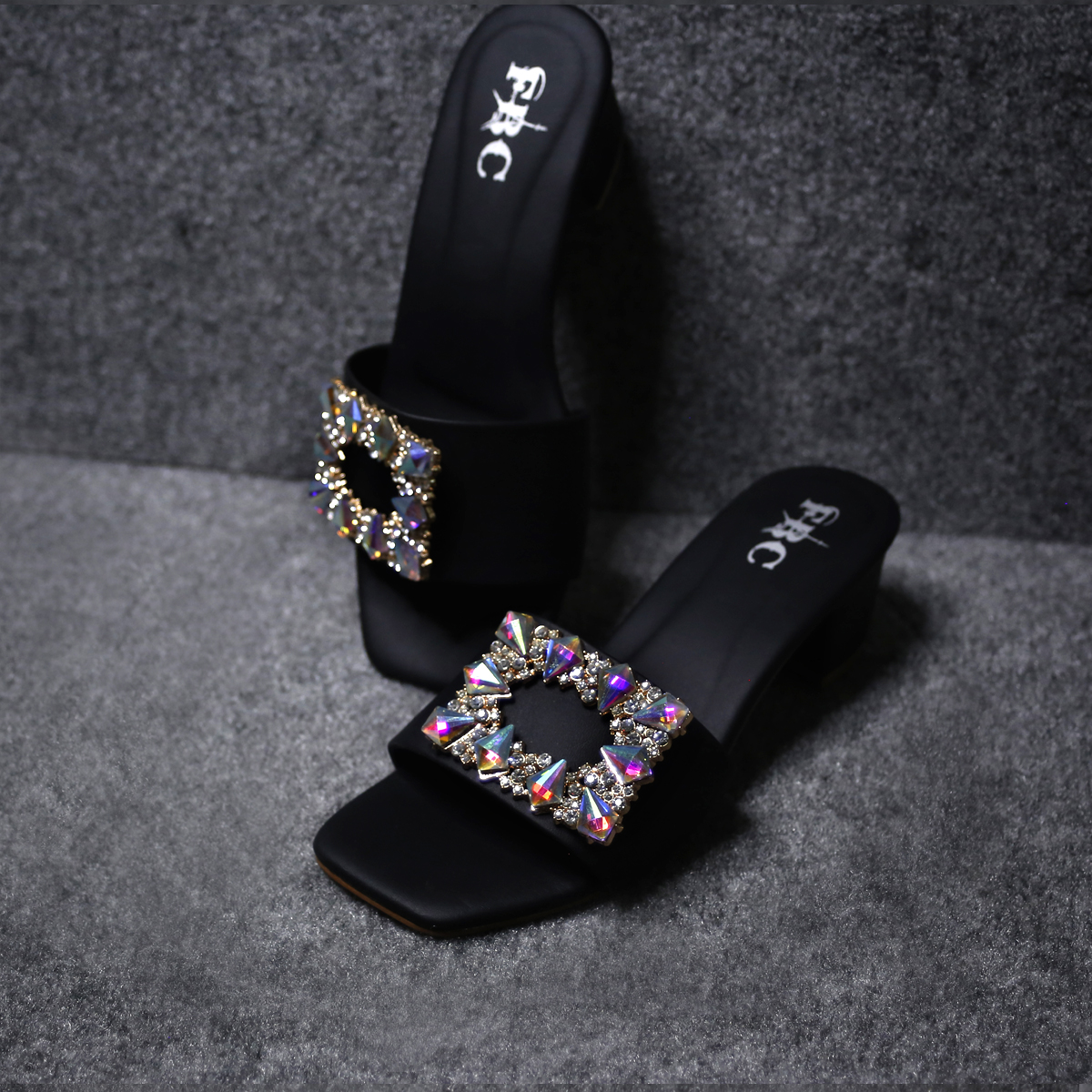 Black Noble Step Fancy Sandals Black Noble Step Fancy Sandals