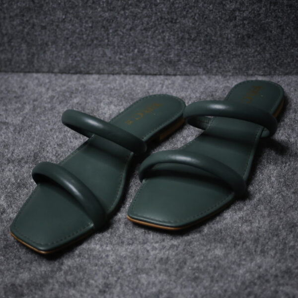 Green Women Soft Glide Formal Slippers