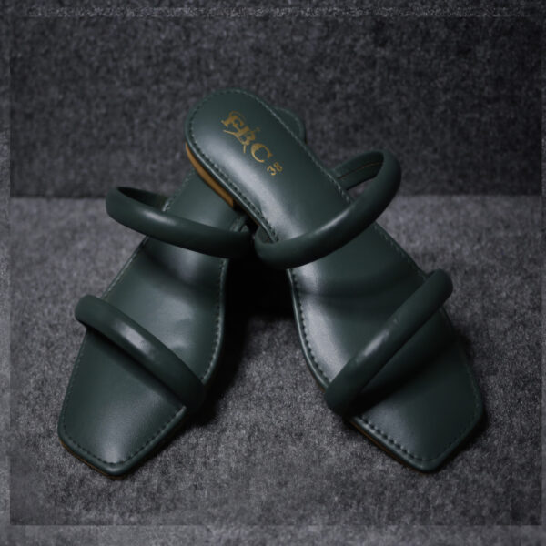Green Women Soft Glide Formal Slippers