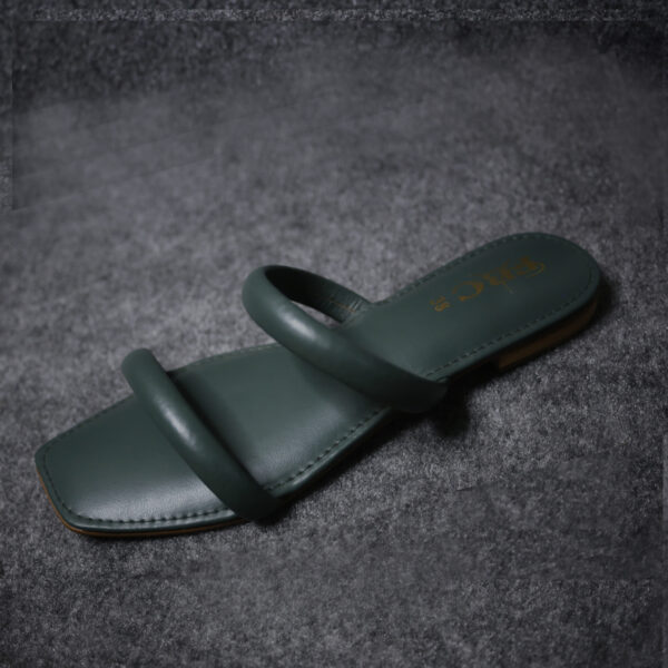 Green Women Soft Glide Formal Slippers