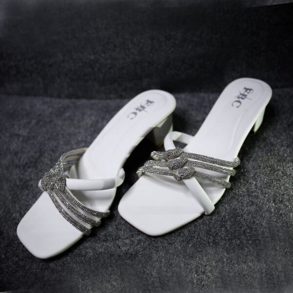 Women Noble Step White Handmade Sandals