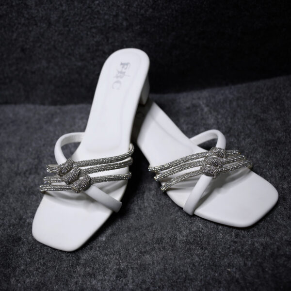 Women Noble Step White Handmade Sandals
