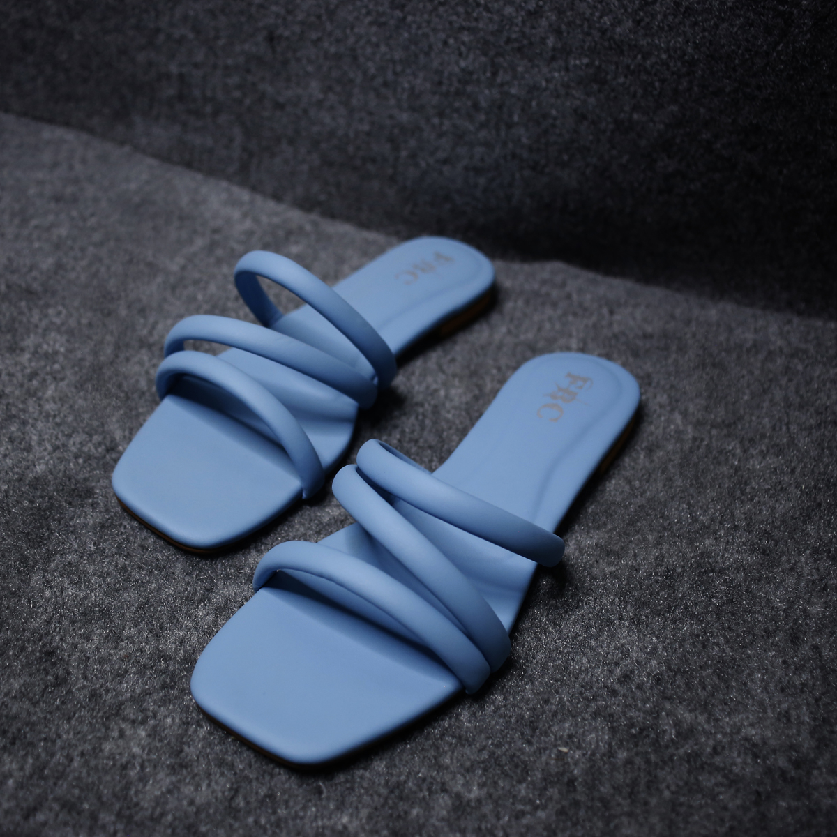 Sky Blue Handmade Formal Slippers Sky Blue Handmade Formal Slippers