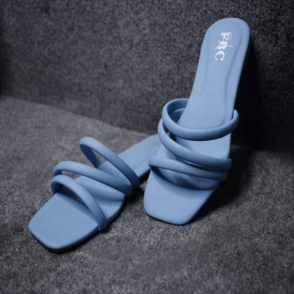 Sky Blue Handmade Formal Slippers