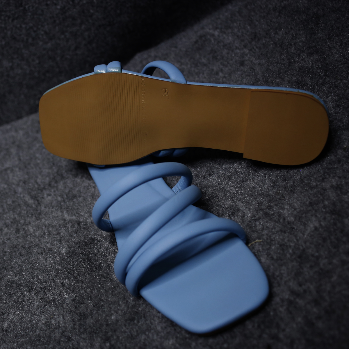 Sky Blue Handmade Formal Slippers Sky Blue Handmade Formal Slippers