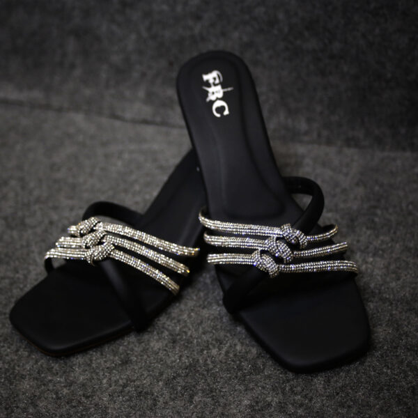 Black Women Fancy Simplicity Handmade Sandals