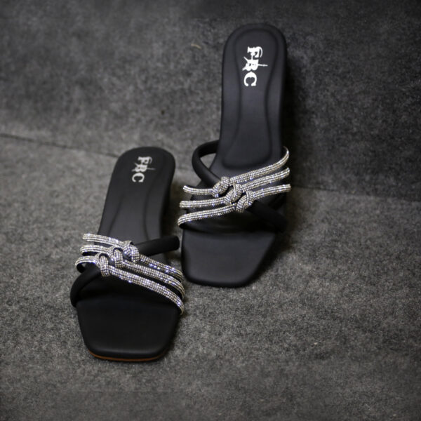 Black Women Fancy Simplicity Handmade Sandals