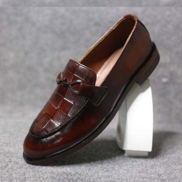 Woven Leather Loafer – FBM 0008