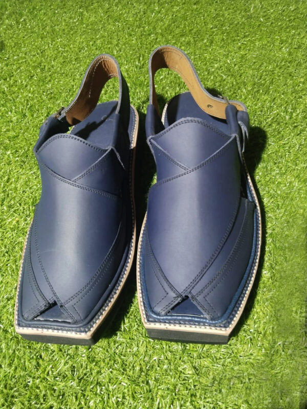 Premium Handmade Blue Kaptaan Chappal
